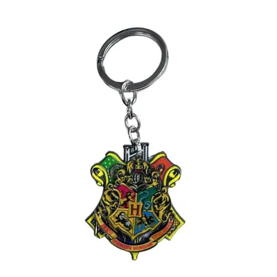 Llavero giratorio escudo Hogwarts Harry Potter plateado