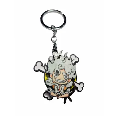 Llavero giratorio Luffy Gear 5 One Piece metal