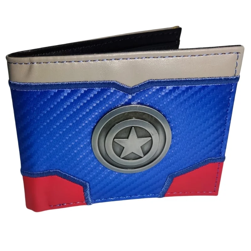 Billetera Capitán América con escudo y estrella plateada — Marvel