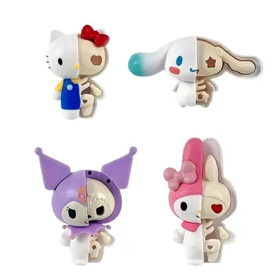 Figuras Sanrio esqueleto Hello Kitty Kuromi Cinnamoroll My Melody