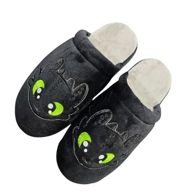 Pantuflas Chimuelo con ojos verdes de Cómo Entrenar a tu Dragón