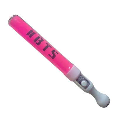 Barra de luz LED rosa con logo BTS