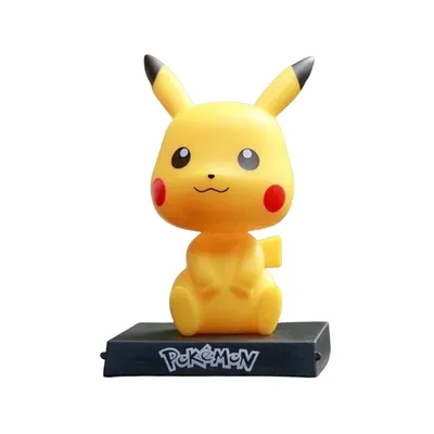 Soporte Pikachu amarillo con base Pokémon para celular
