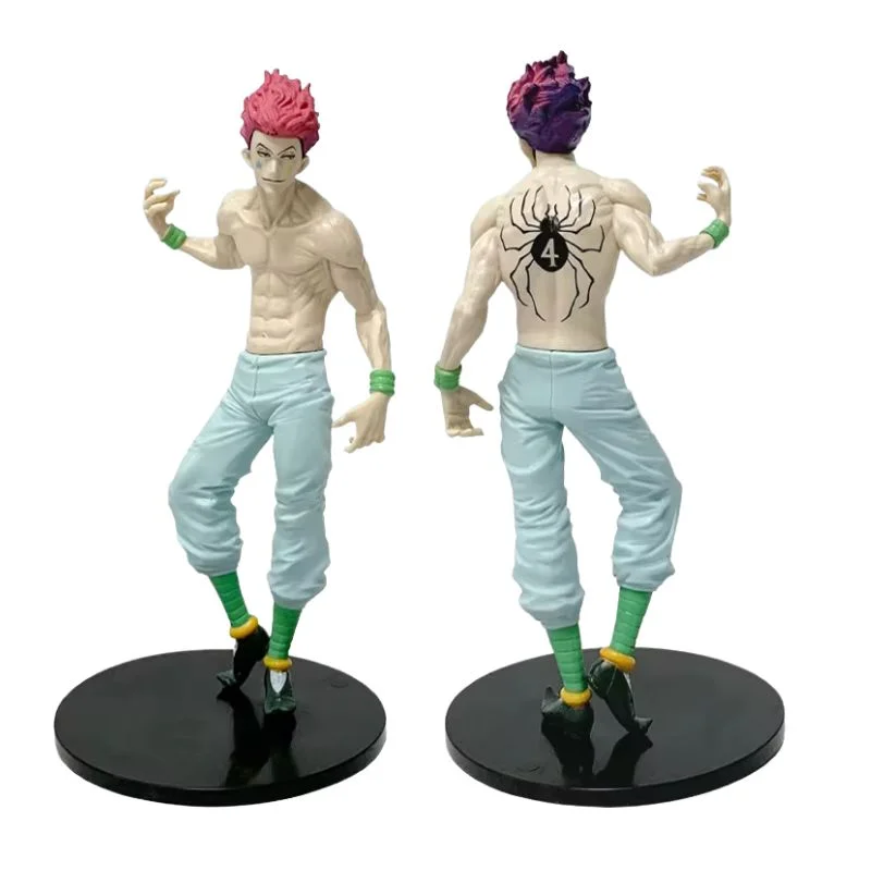 Figura Hisoka Morow con cabello rosa y tatuaje de araña — Hunter x Hunter