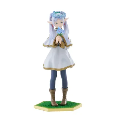 Figura Frieren con flores y corona azul de Frieren: Beyond Journey's End