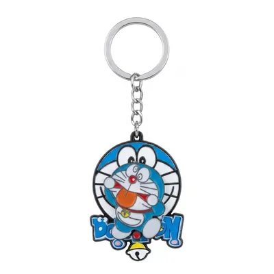 Llavero giratorio Doraemon azul y blanco