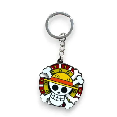 Llavero giratorio Jolly Roger Piratas del Sombrero de Paja One Piece