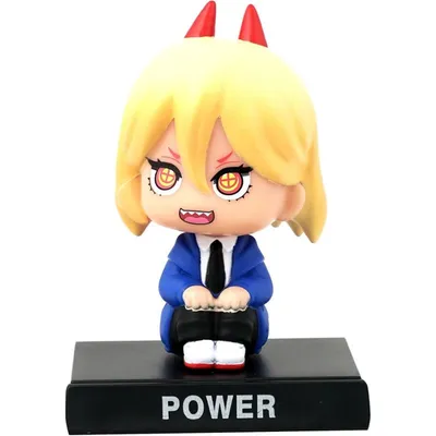 Soporte celular Power Chainsaw Man con figura anime