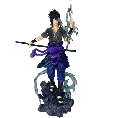Estatuilla Sasuke Uchiha Naruto con técnica Chidori