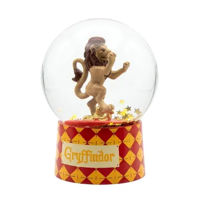 Bola de nieve Gryffindor con león dorado de Harry Potter