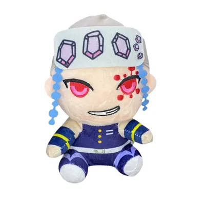 Peluche Tengen Uzui Kimetsu no Yaiba con cristales morados