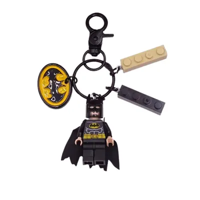 Llavero Batman minifigura bloques construcción con accesorios