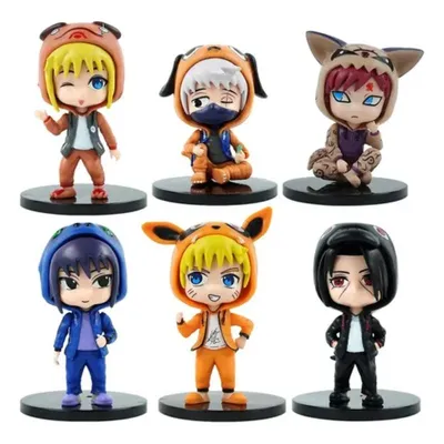 Figuras Naruto Shippuden cosplay bestias con cola - personajes anime chibi
