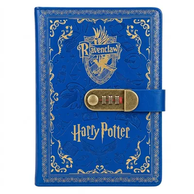 Cuaderno Ravenclaw Harry Potter azul con cierre de combinación