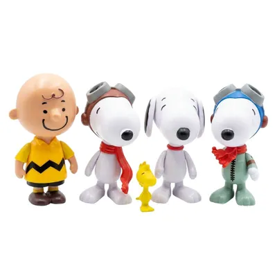Figuras Snoopy y Charlie Brown de Peanuts en set coleccionable