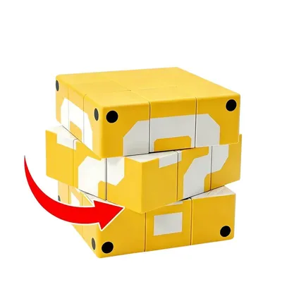 Cubo Rubik amarillo bloque de interrogación Super Mario Bros