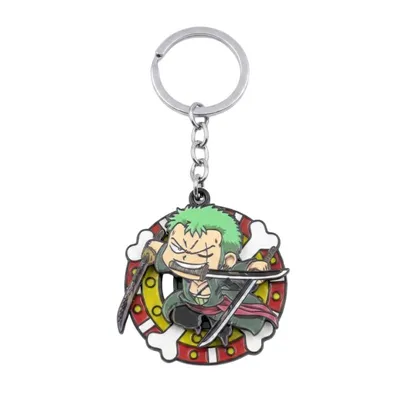 Llavero giratorio Roronoa Zoro One Piece con espadas