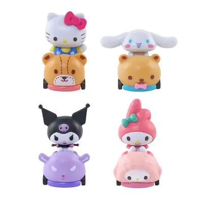 Figuras Sanrio vehículos Hello Kitty Cinnamoroll Badtz-Maru My Melody