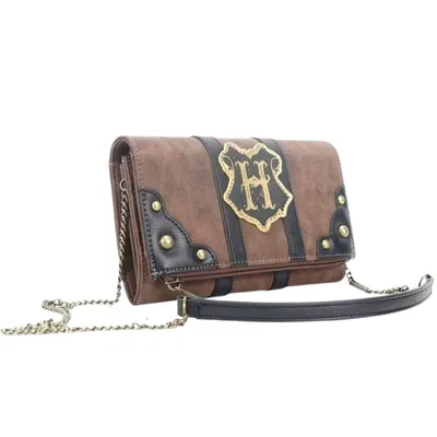 Bolso bandolera Hogwarts Harry Potter cuero marrón