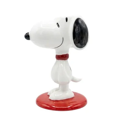 Mug 3D de Snoopy de pie con base roja - Peanuts