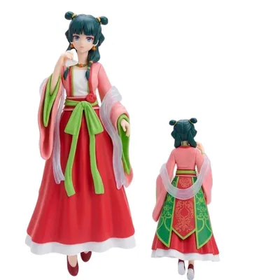 Figura Maomao con traje Hanfu rojo y verde — Los Diarios de la Boticaria
