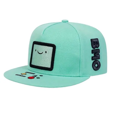 Gorra beisbolera BMO Hora de Aventura verde menta