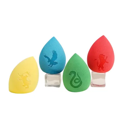 Set 4 esponjas maquillaje casas Hogwarts Harry Potter