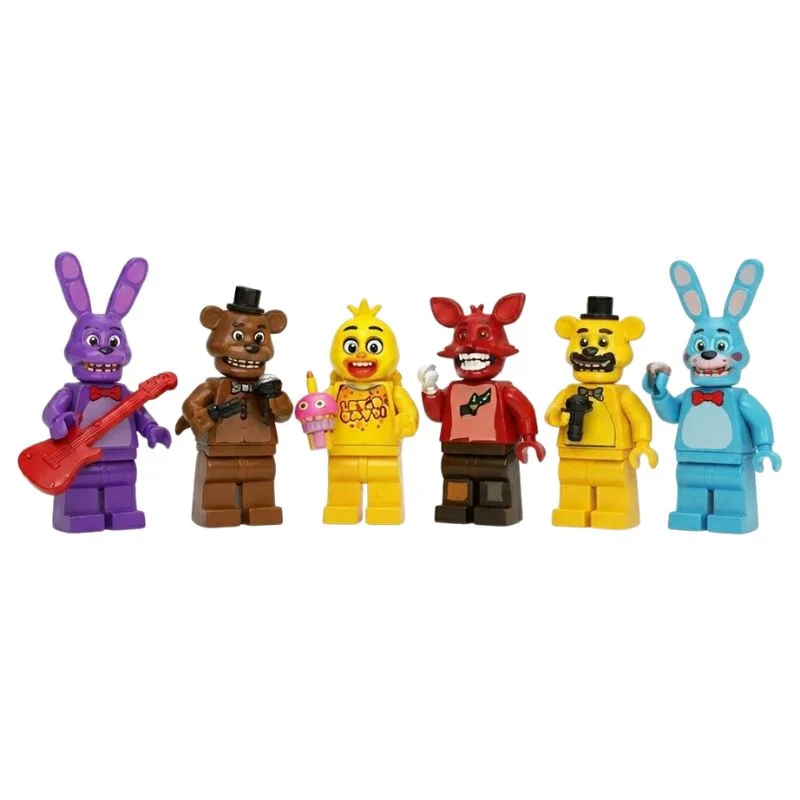Figuras de construcción Five Nights at Freddy's set de seis personajes