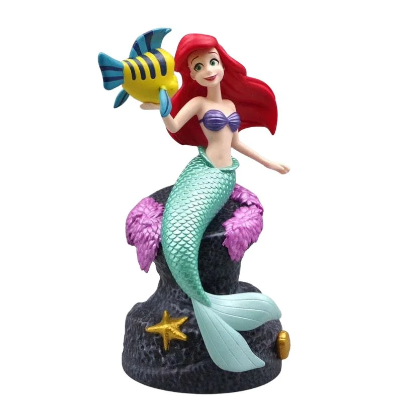 Figura Ariel con Flounder La Sirenita Disney