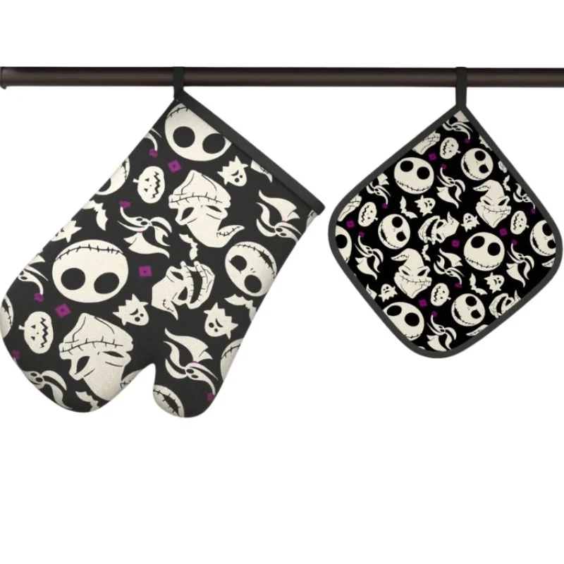 Set manopla y agarradera horno Jack Skellington El Extraño Mundo de Jack