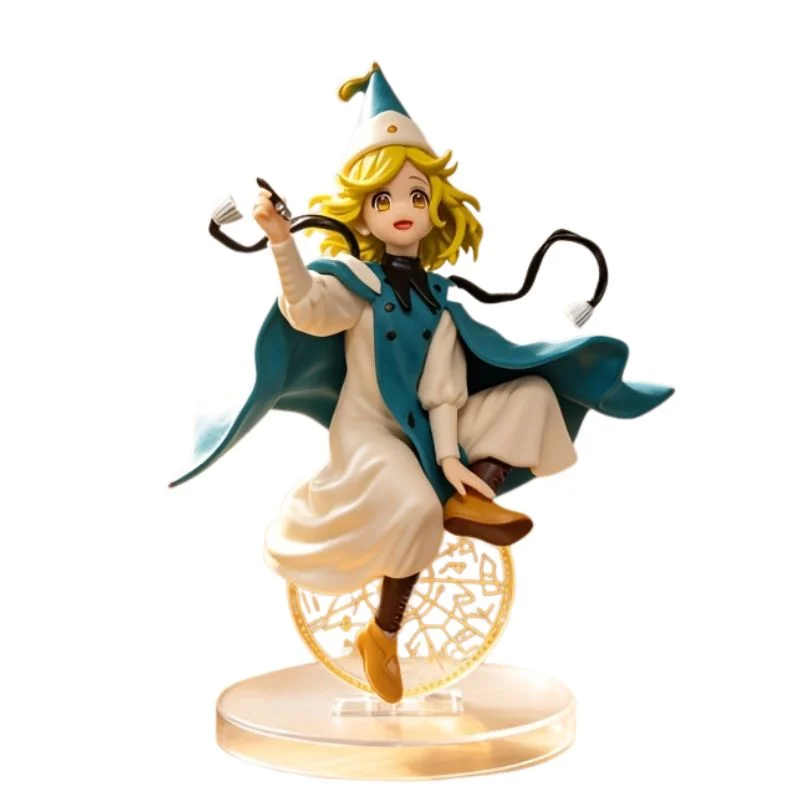 Figura Coco con sombrero de bruja y capa azul — Witch Hat Atelier