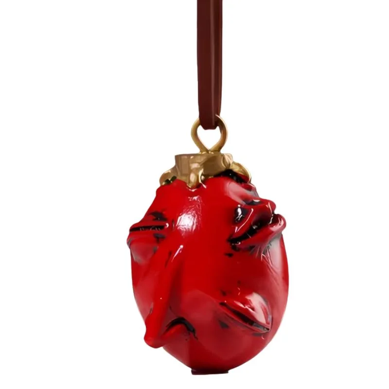 Collar Behelit rojo del anime Berserk con cinta marrón