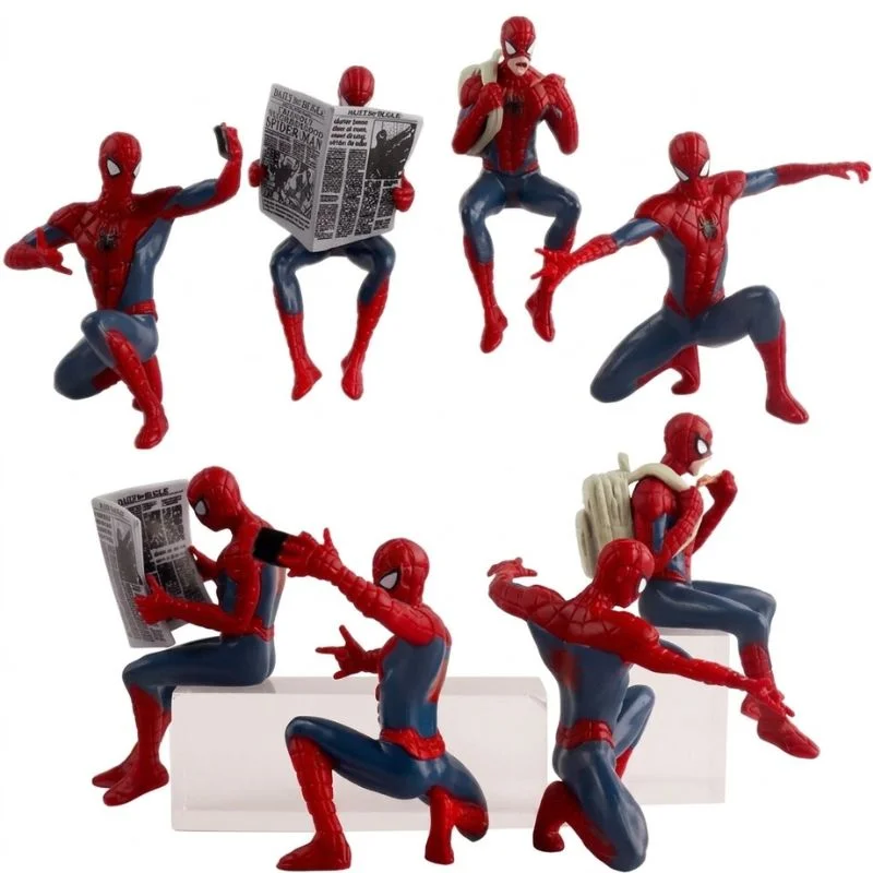 Figuras de acción Spider-Man Marvel en múltiples poses dinámicas