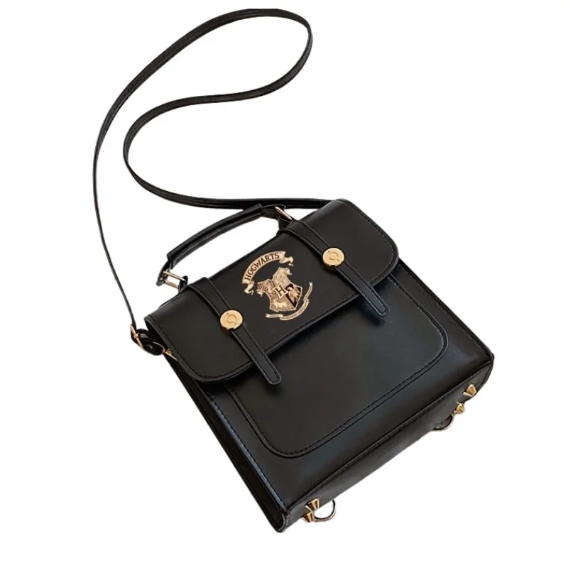 Bolso bandolera negro con escudo Hogwarts Harry Potter