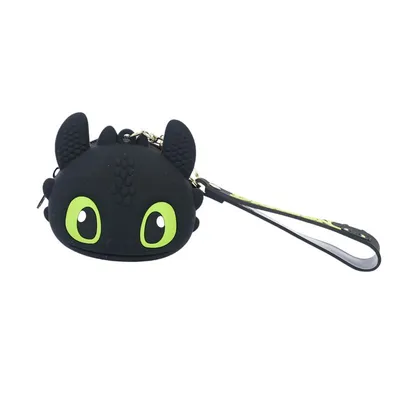 Monedero Chimuelo dragón negro ojos verdes Cómo Entrenar a tu Dragón