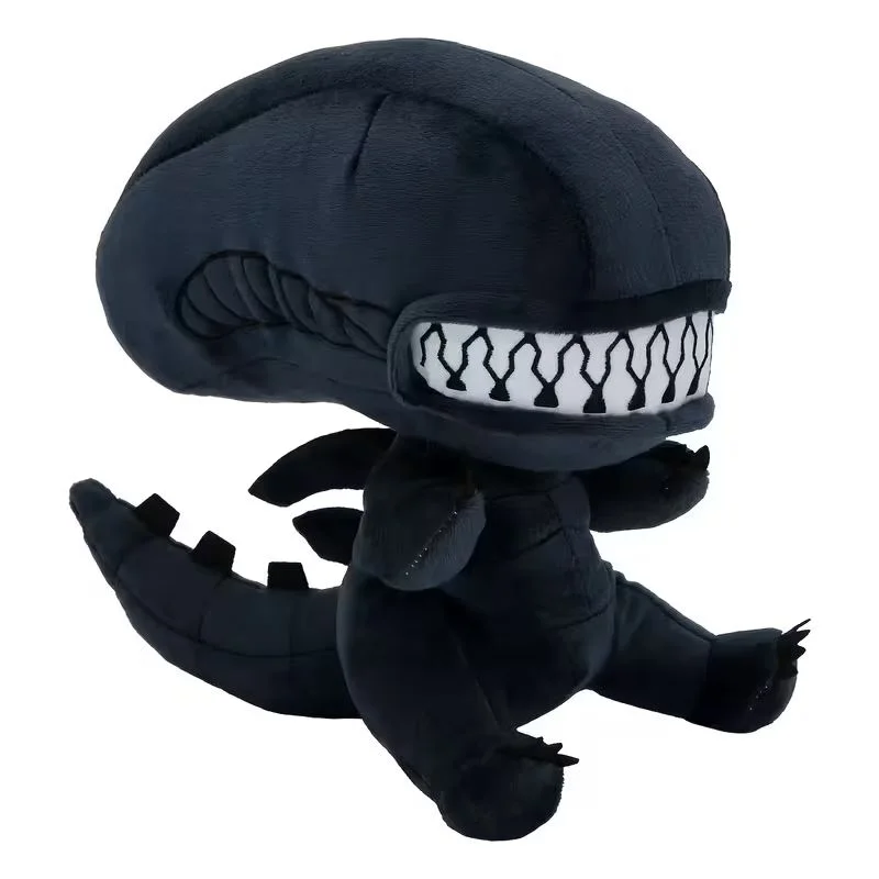 Peluche Xenomorfo Alien negro con mandíbulas blancas