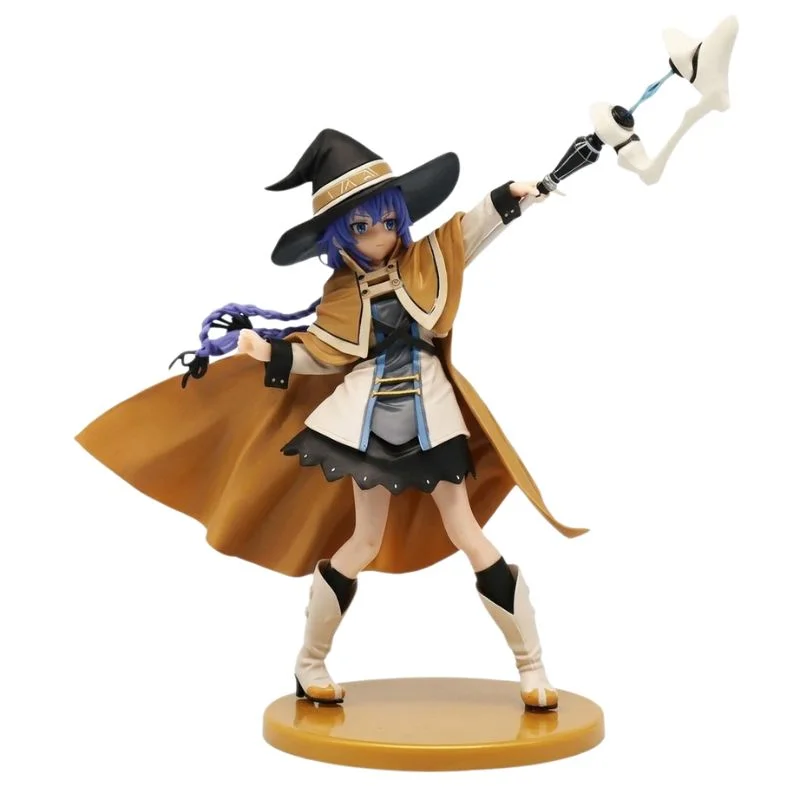 Figura Roxy Migurdia con capa dorada y báculo mágico - Mushoku Tensei