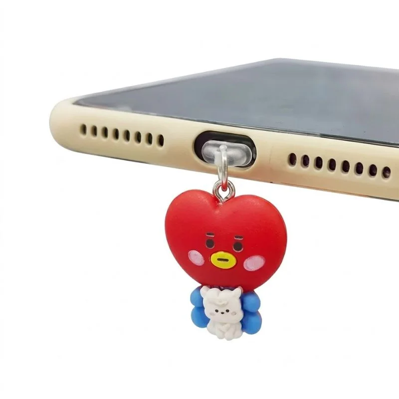 Tapón antipolvo Tata BT21 colgante para teléfono — BTS