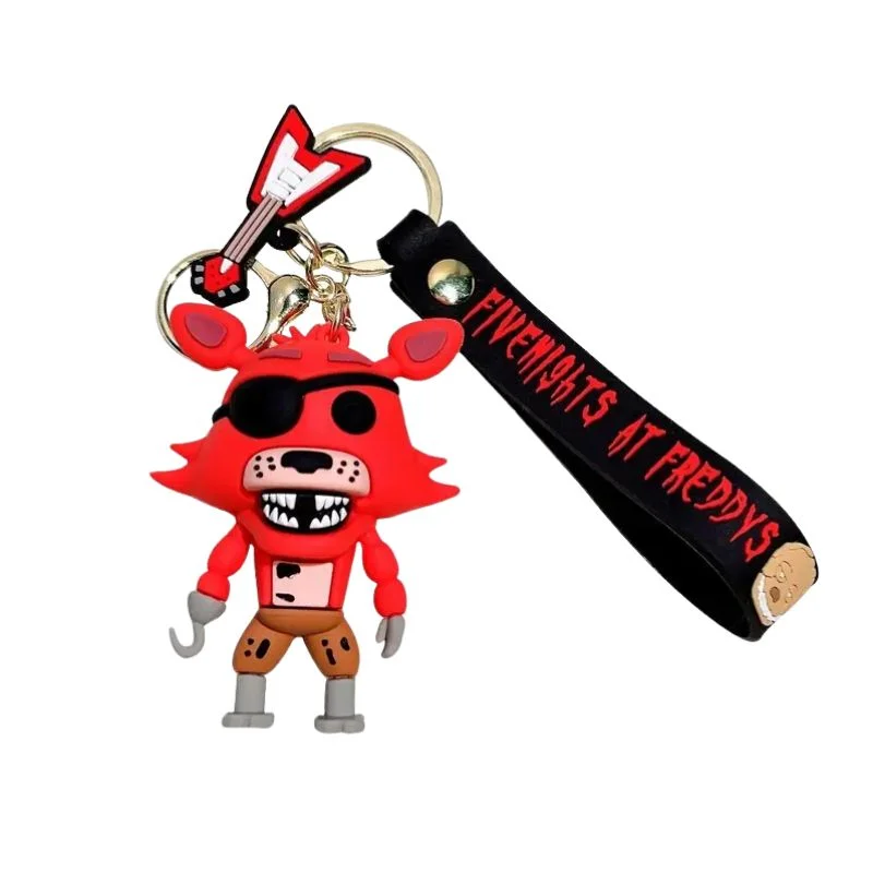 Llavero Foxy Five Nights at Freddy's de goma roja
