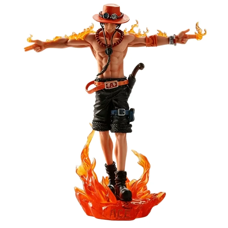 Figura Portgas D. Ace One Piece con efectos de fuego