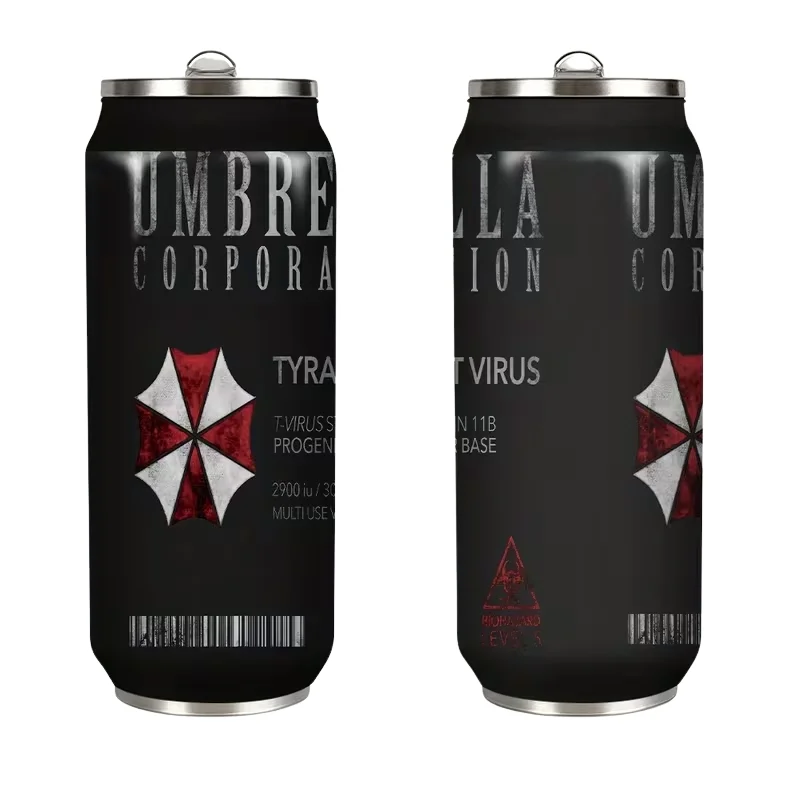 Termo Umbrella Corporation Resident Evil con emblema rojo
