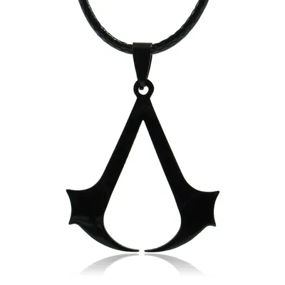 Collar negro con símbolo de la Hermandad de Assassin's Creed