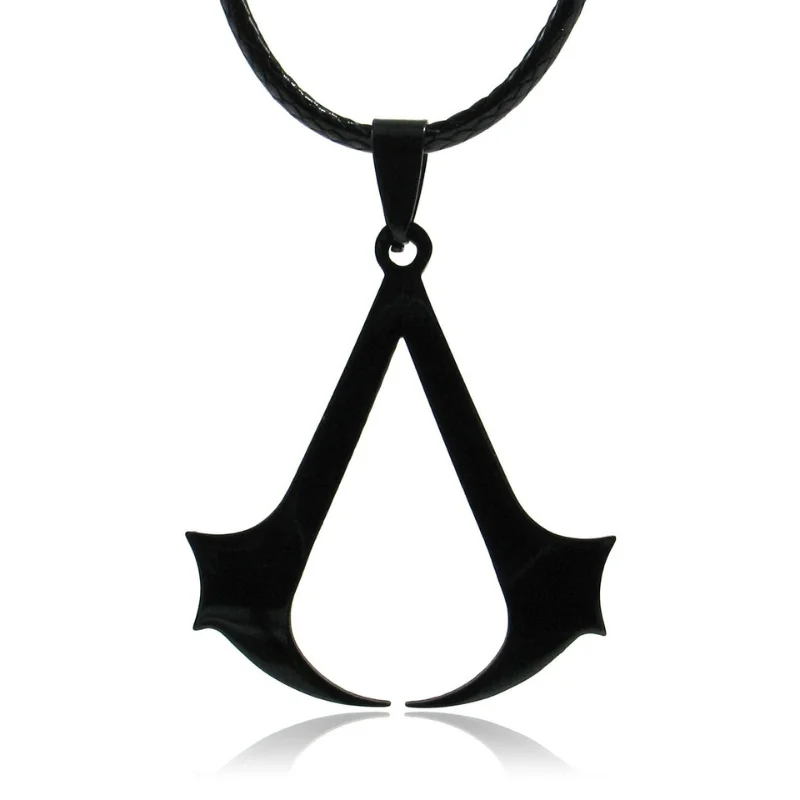 Collar negro con símbolo de la Hermandad de Assassin's Creed