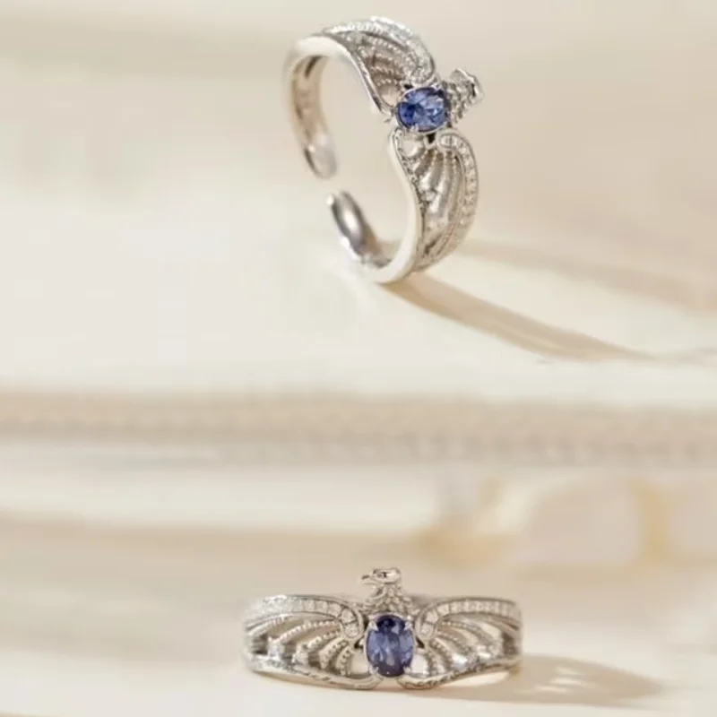 Anillo ajustable diadema Rowena Ravenclaw Harry Potter plateado