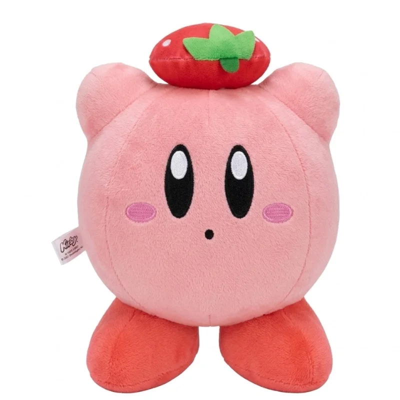 Peluche Kirby rosa con fresa roja — Nintendo