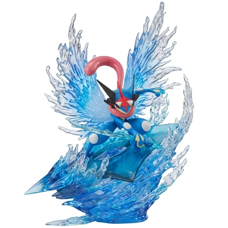 Figura Greninja Ash Pokémon con efecto agua cristalino