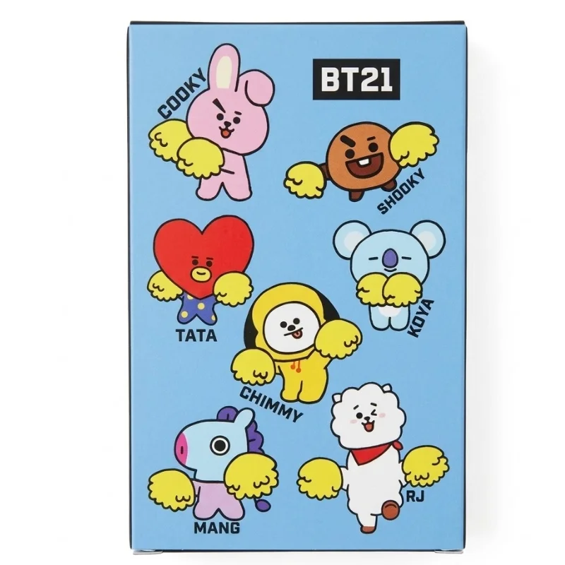 Lomo cards BT21 con personajes Cooky, Shooky, Tata, Mang, Chimmy, Koya y RJ