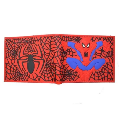 Billetera plegable Spiderman con telarañas Marvel