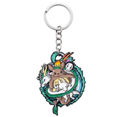 Llavero giratorio Totoro y Haku Studio Ghibli