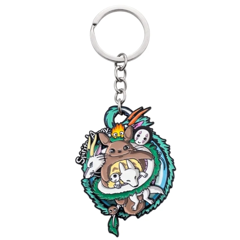 Llavero giratorio Totoro y Haku Studio Ghibli